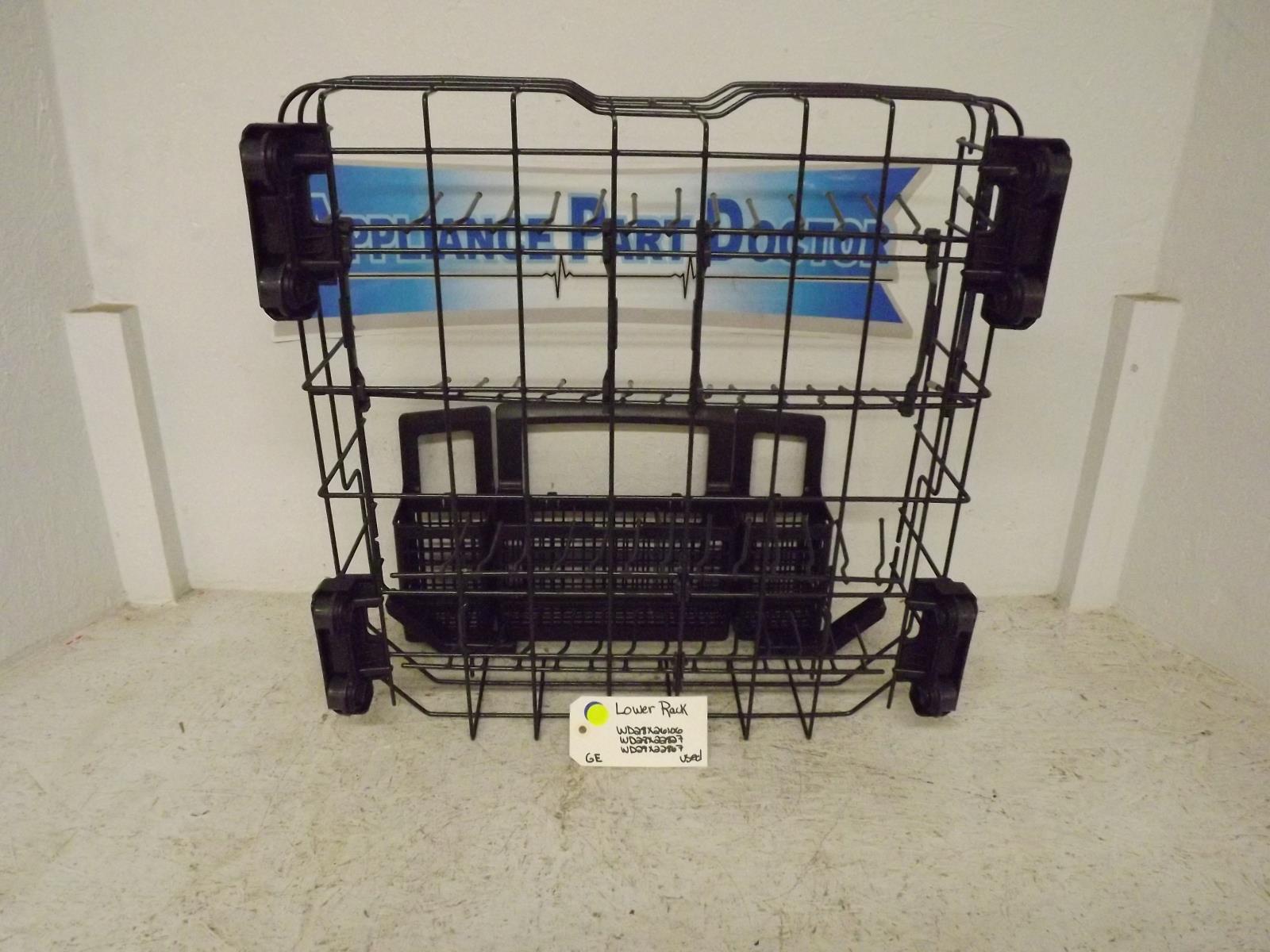 GE Dishwasher WD28X26106 WD28X22827 WD28X22867 Lower Rack Used GE Dishwasher WD28X26106 WD28X22827 WD28X22867 Lower Rack Used